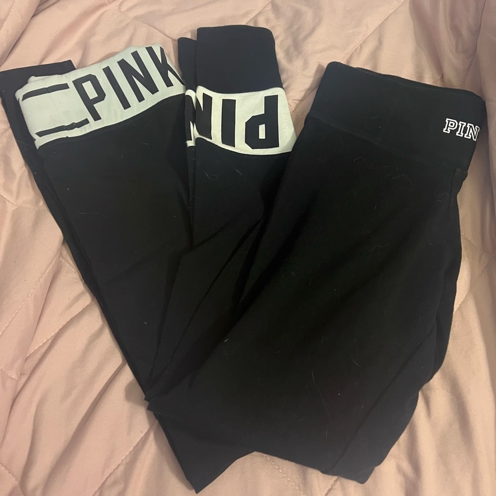 PINK Victoria Secret 2 leggings BUNDLE